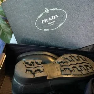 Prada Buckled Leather Rodeo Boots size 11.5 Prada | Shoes | Prada Buckled Leather Rodeo Boots Size 15  main image 4